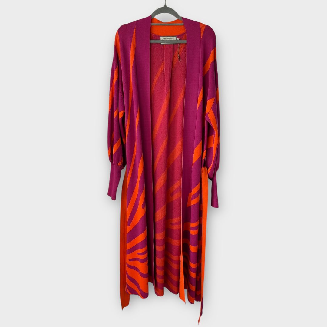 Lennon Courtney &amp; Kilkenny Stripe Knit Cardigan - 12/14 (M)
