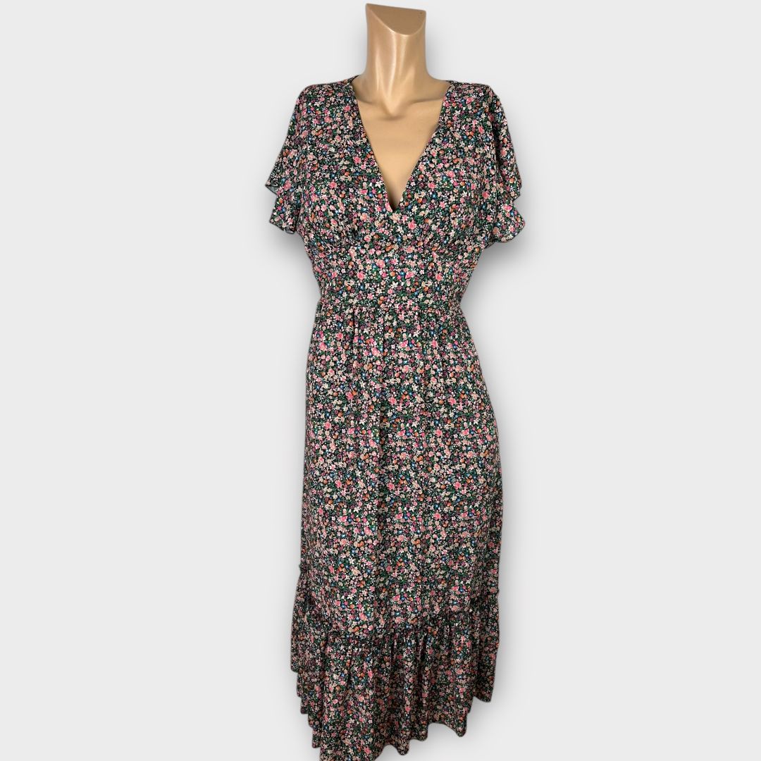 Luna Floral Midi Dress - S/M