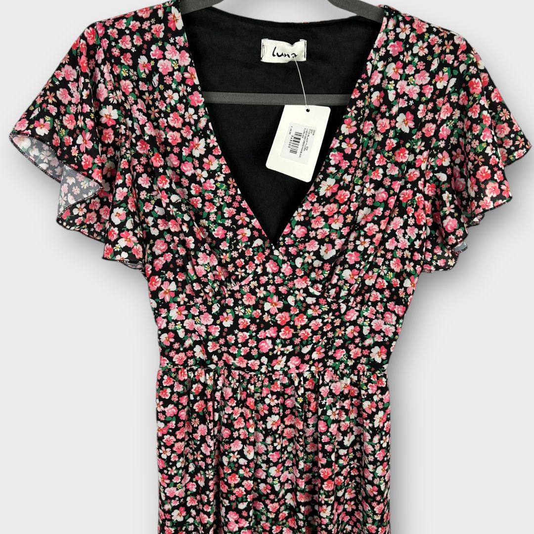 Luna Floral Midi Dress - S/M