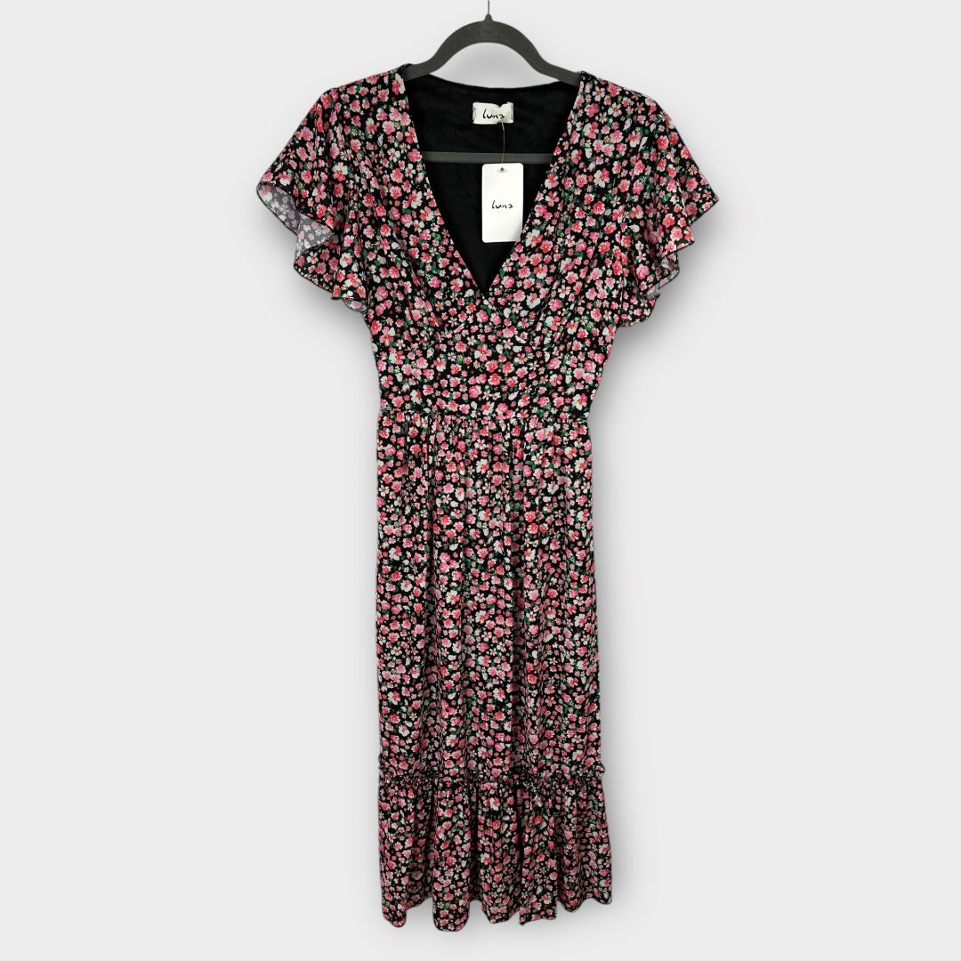 Luna Floral Midi Dress - S/M