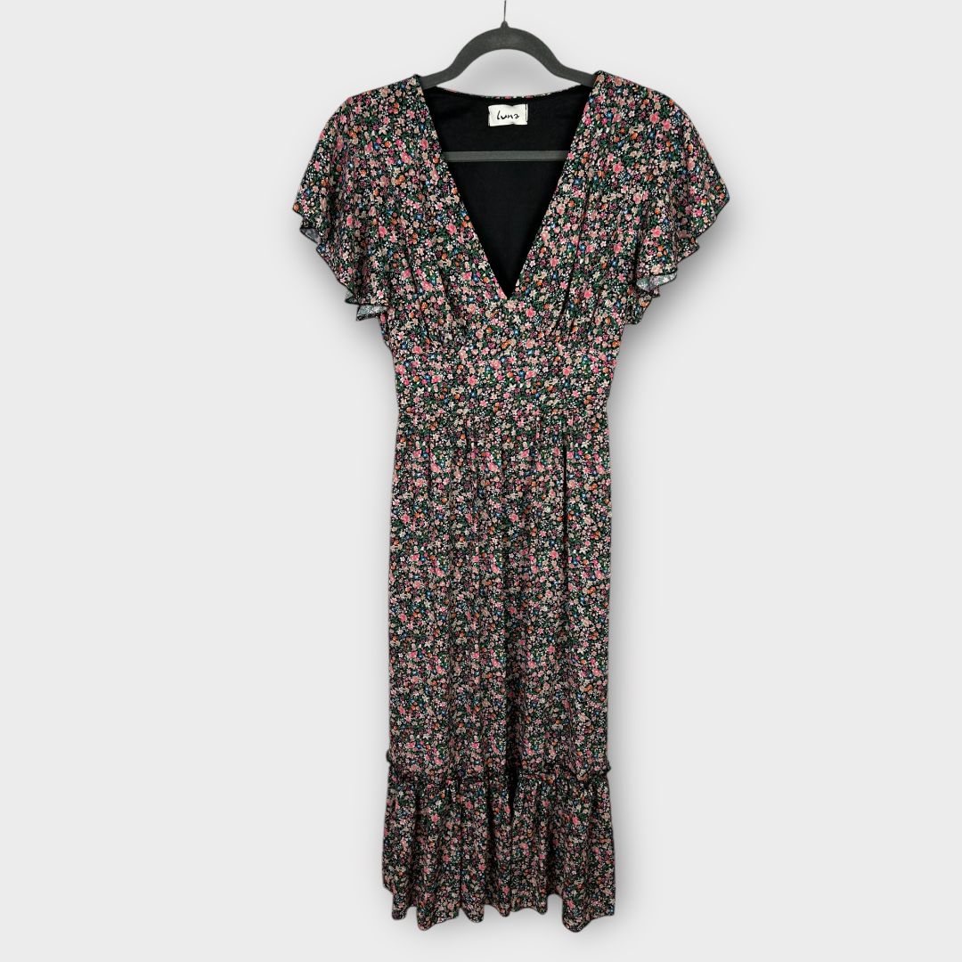 Luna Floral Midi Dress - S/M