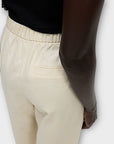 M&S Cotton Twill Barrel Leg Trousers - 10