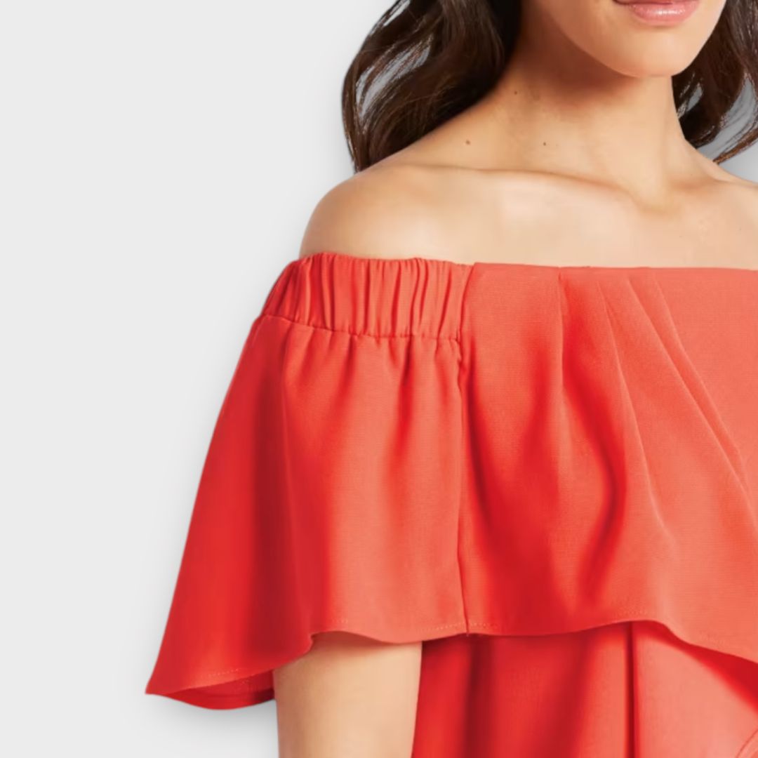 M&amp;S Ruffle Bardot Top - 18