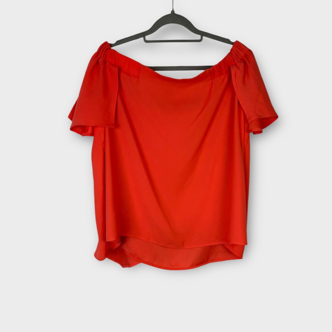M&amp;S Ruffle Bardot Top - 18