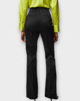 M&S Satin Slim Fit Flare Trousers - 10/12