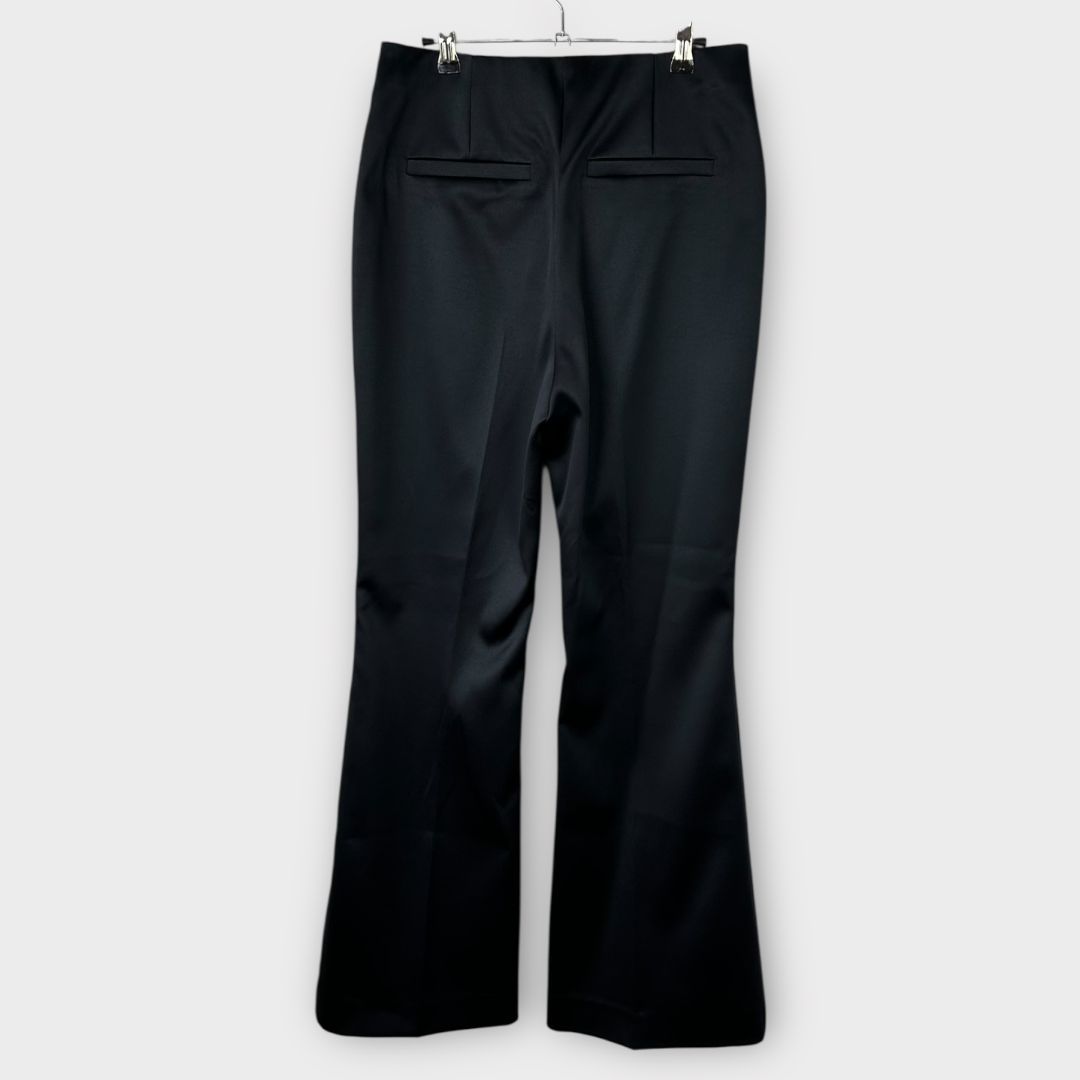 M&amp;S Satin Slim Fit Flare Trousers - 10/12
