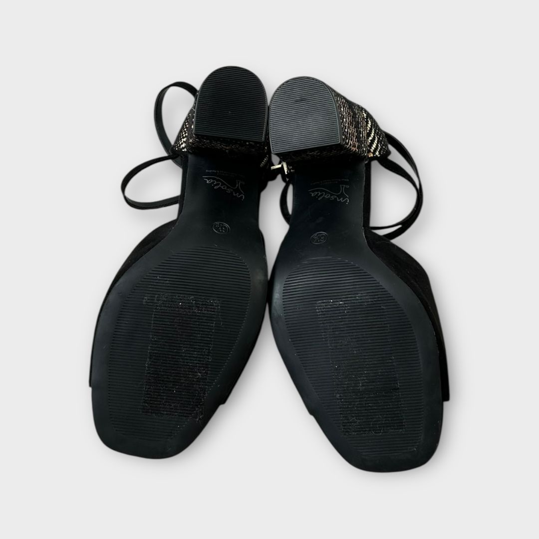 M&amp;S Suede Strappy Heeled Sandals - 6.5/39.5