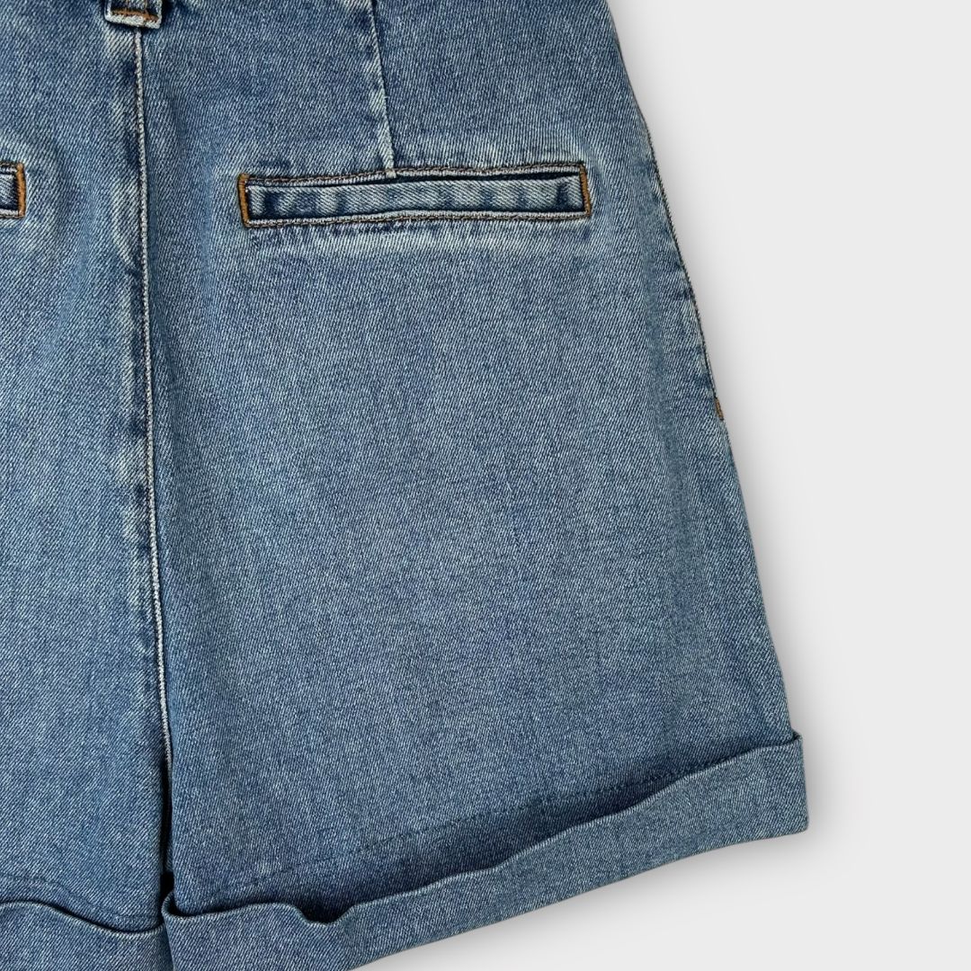 Maje Illusion Denim Shorts - 8/10