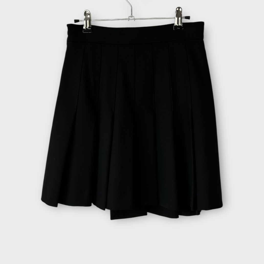 Maje Jino Asymmetric Pleated Mini Skirt - 8