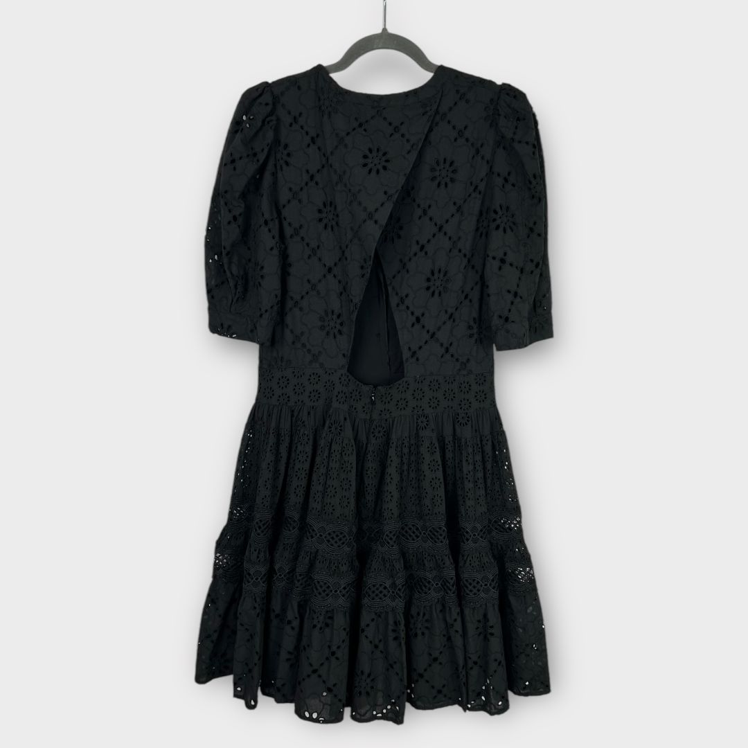 Maje Rayanette Guipure-Lace Skater Dress - 12