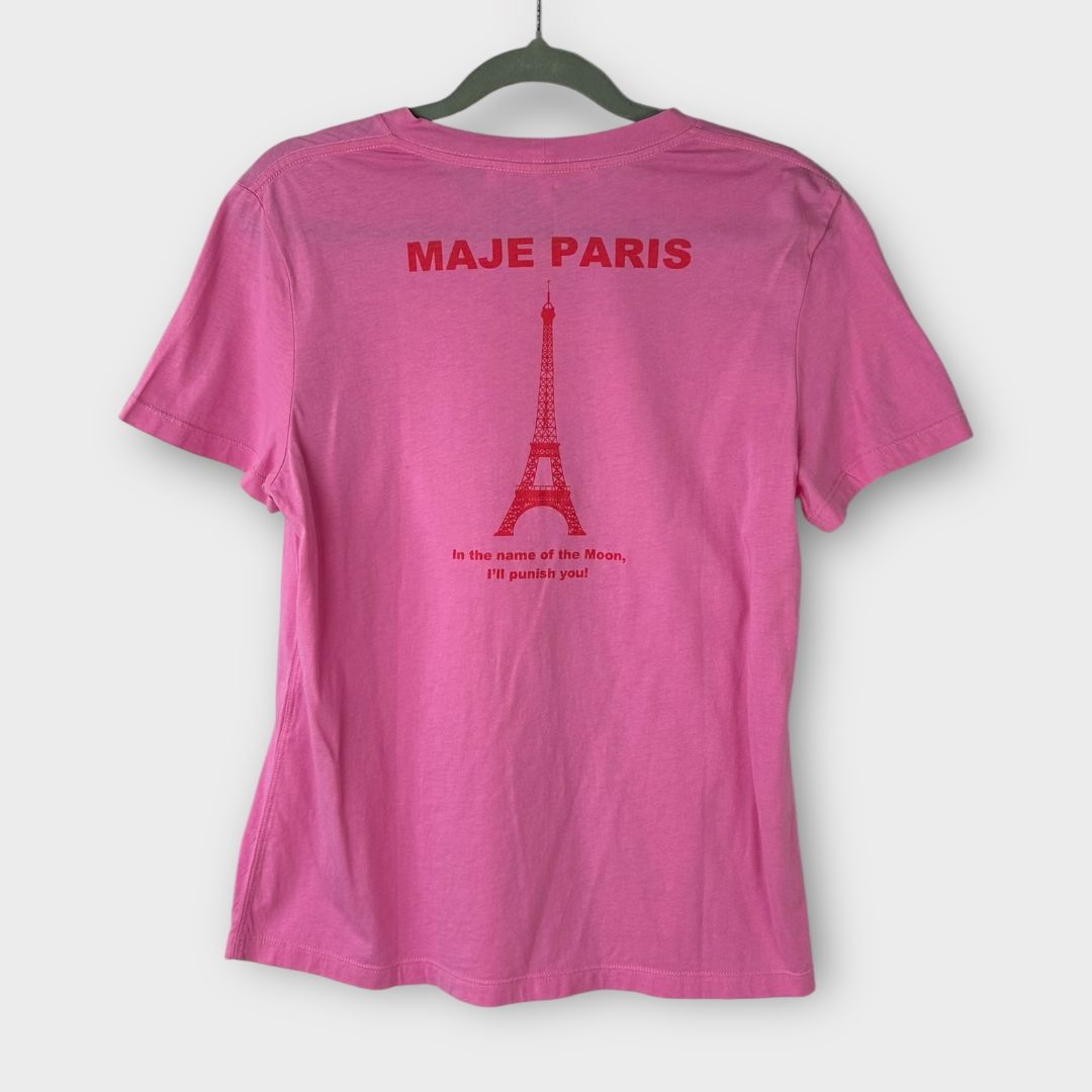 Maje X Sailor Moon Red Tower Graphic Tee - 8