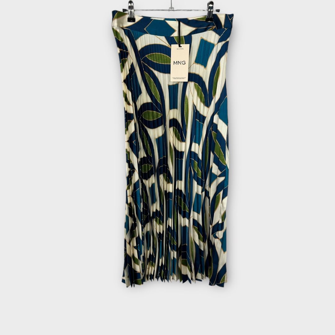 Mango Pleated Midi Skirt - M