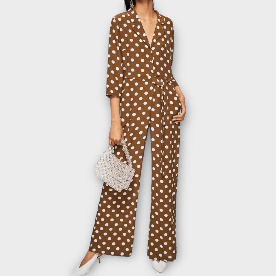 Mango Polka Dot Jumpsuit - XS