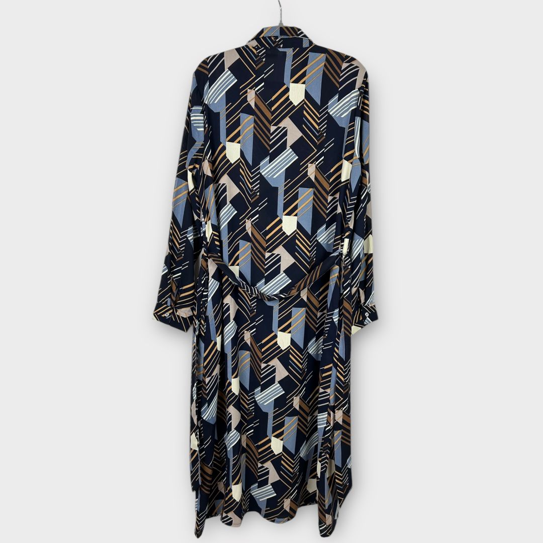 Marc Angelo Geometric Print Shirt Dress - 12