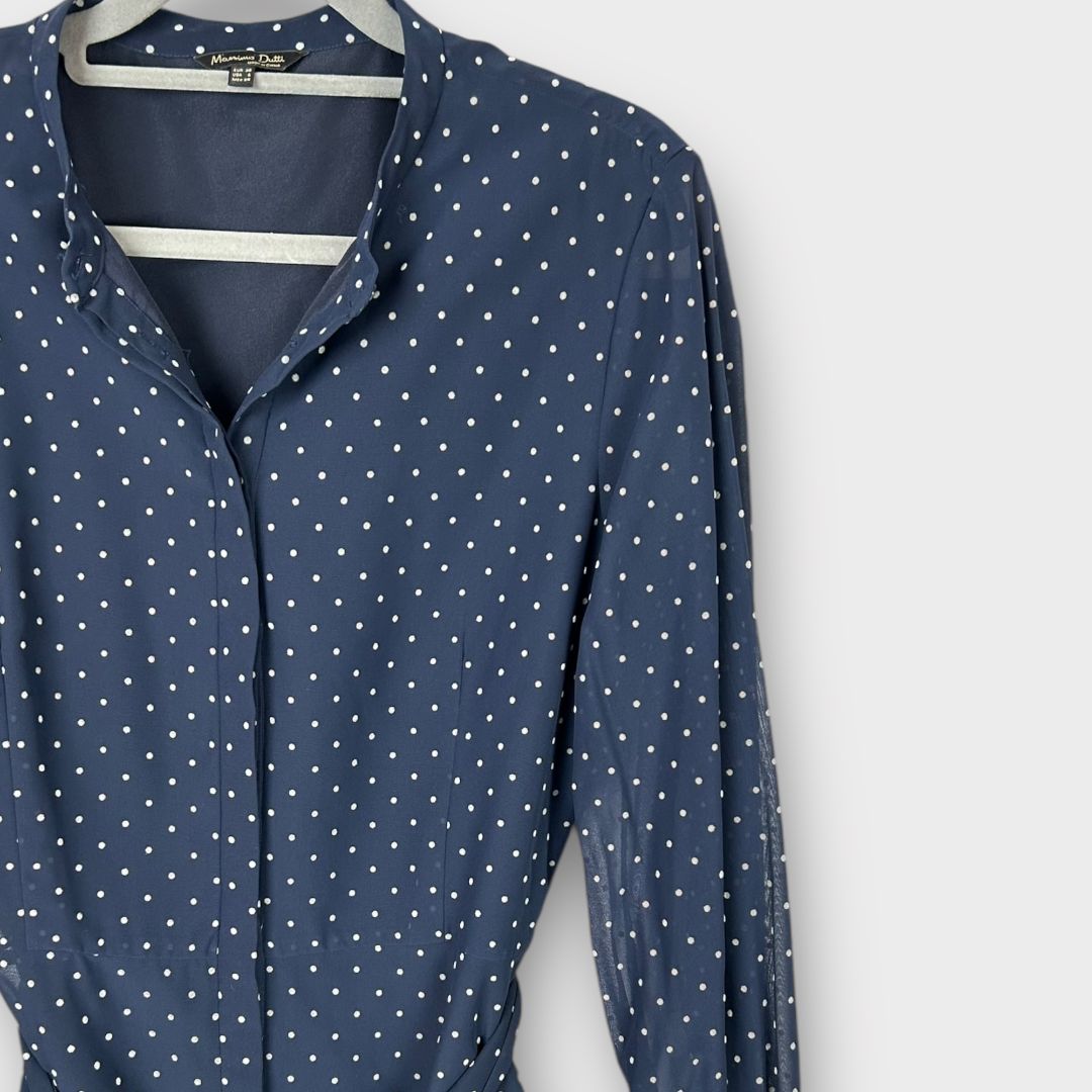 Massimo Dutti Polka Dot Dress - 10