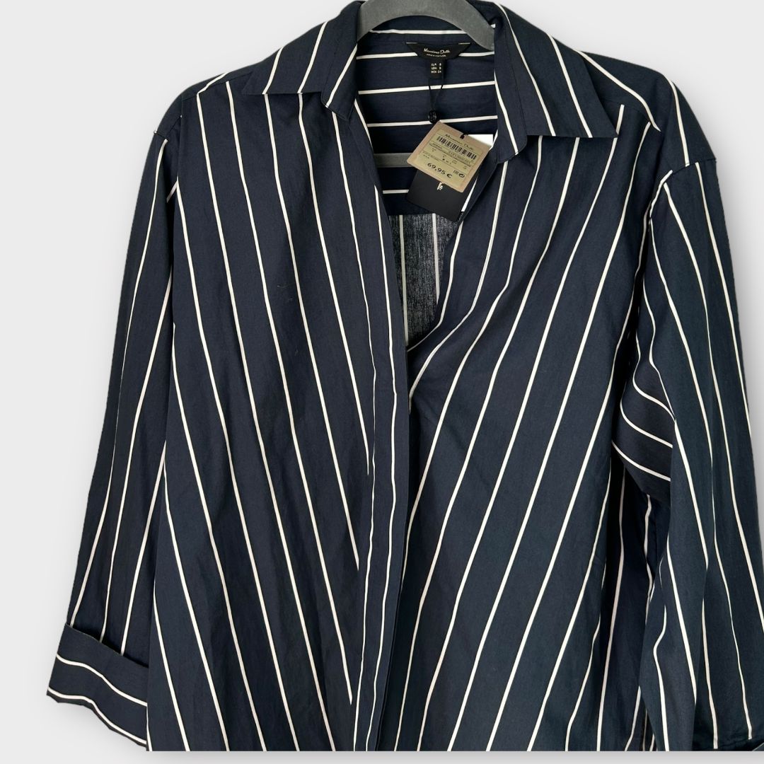 Massimo Dutti Stripe Cotton Shirt - S