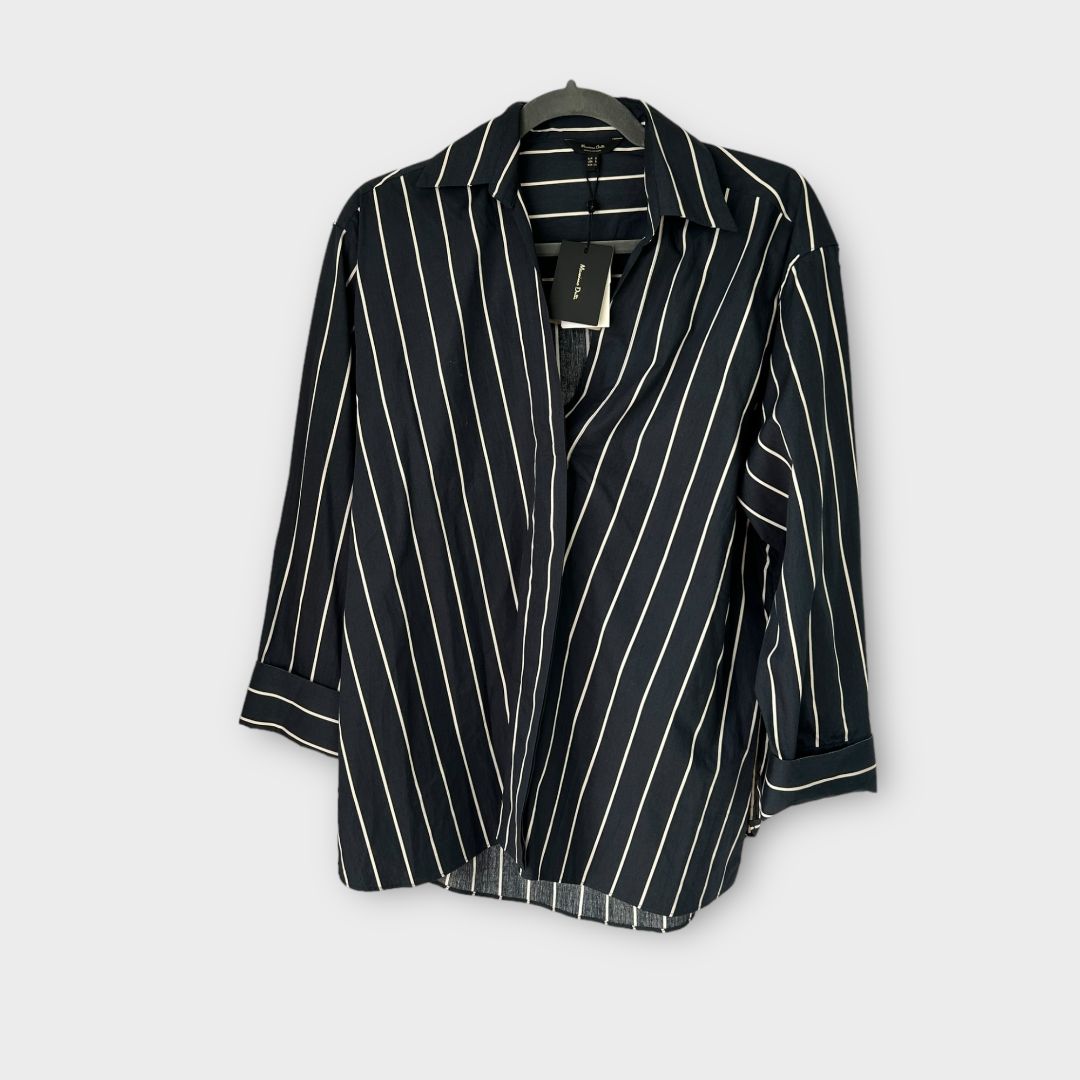 Massimo Dutti Stripe Cotton Shirt - S