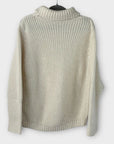 Massimo Dutti Wool Blend Roll Neck Chunky Knit Jumper - S