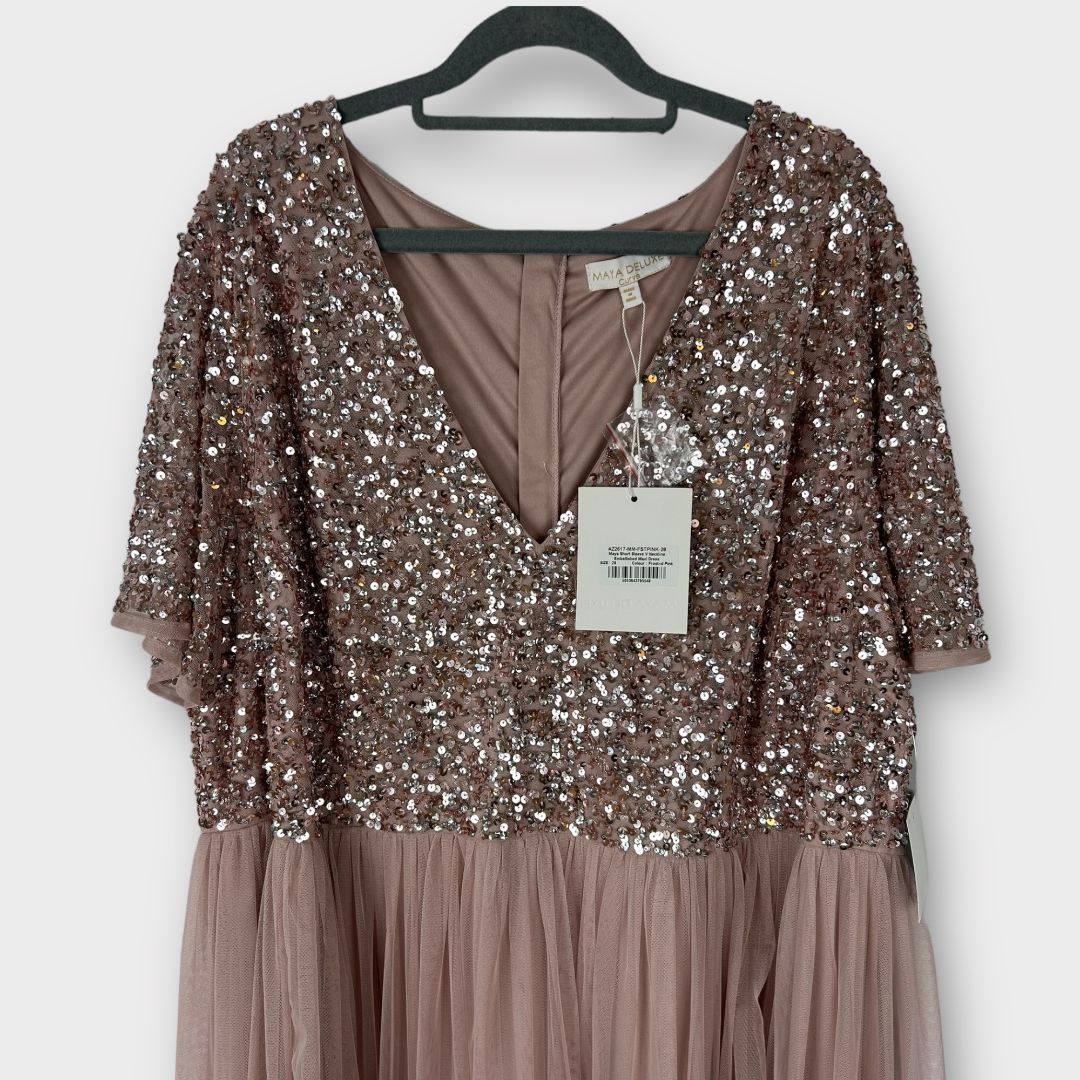 Maya Deluxe Curve Embellished Maxi Dress 28 2nd Ave Trading