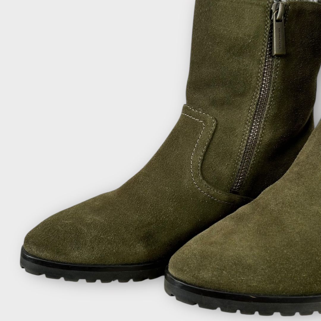 Michael Kors Andi Flat Suede Ankle Boots - 3/35.5