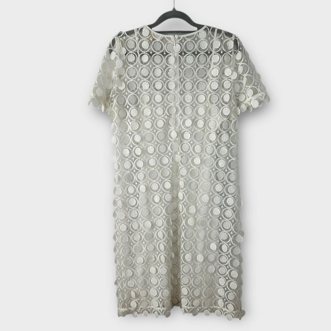 Michael Kors Dot Appliqué Mesh Dress - 12