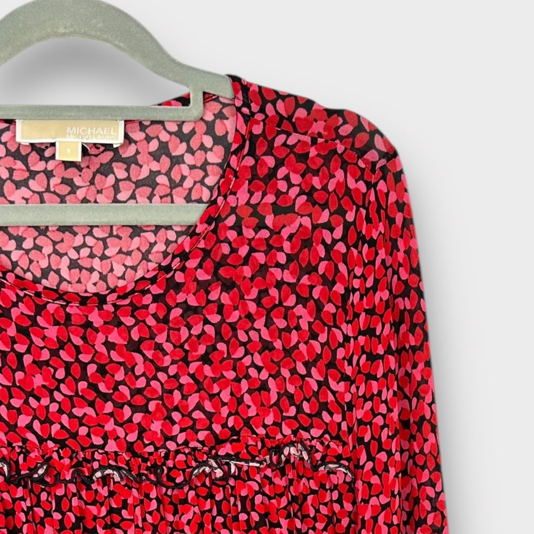 Michael Kors Heart Print Top - 10 (S)
