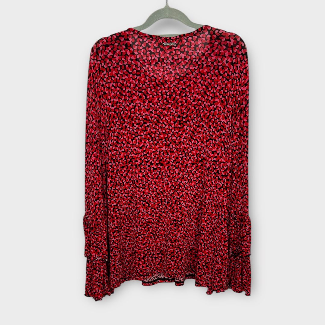 Michael Kors Heart Print Top - 10 (S)