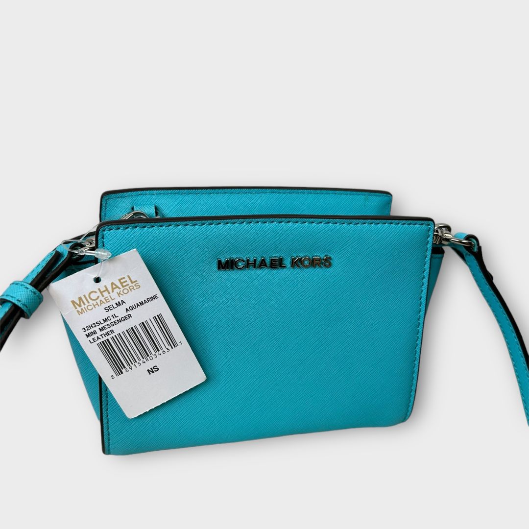 Michael Kors Selma Mini Leather Messenger Bag One Size