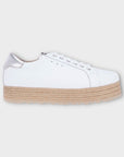 Mint Velvet Bernie Leather Espadrille Trainers - 7/40