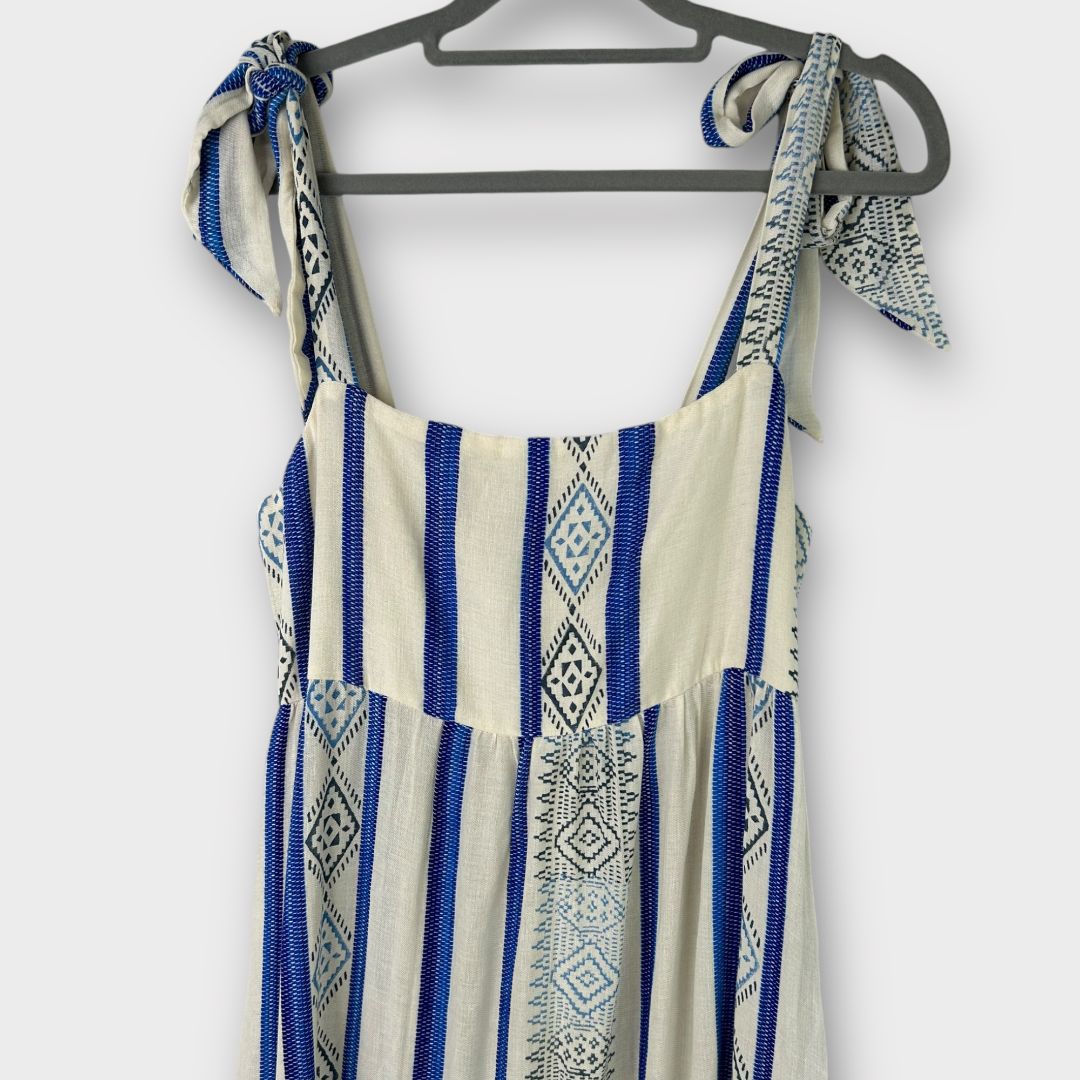 Mint Velvet Aztec Stripe Maxi Dress - 12 (M)