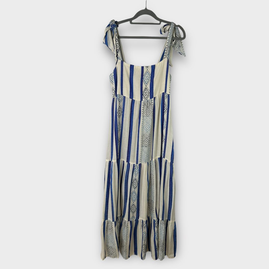 Mint Velvet Aztec Stripe Maxi Dress - 12 (M)