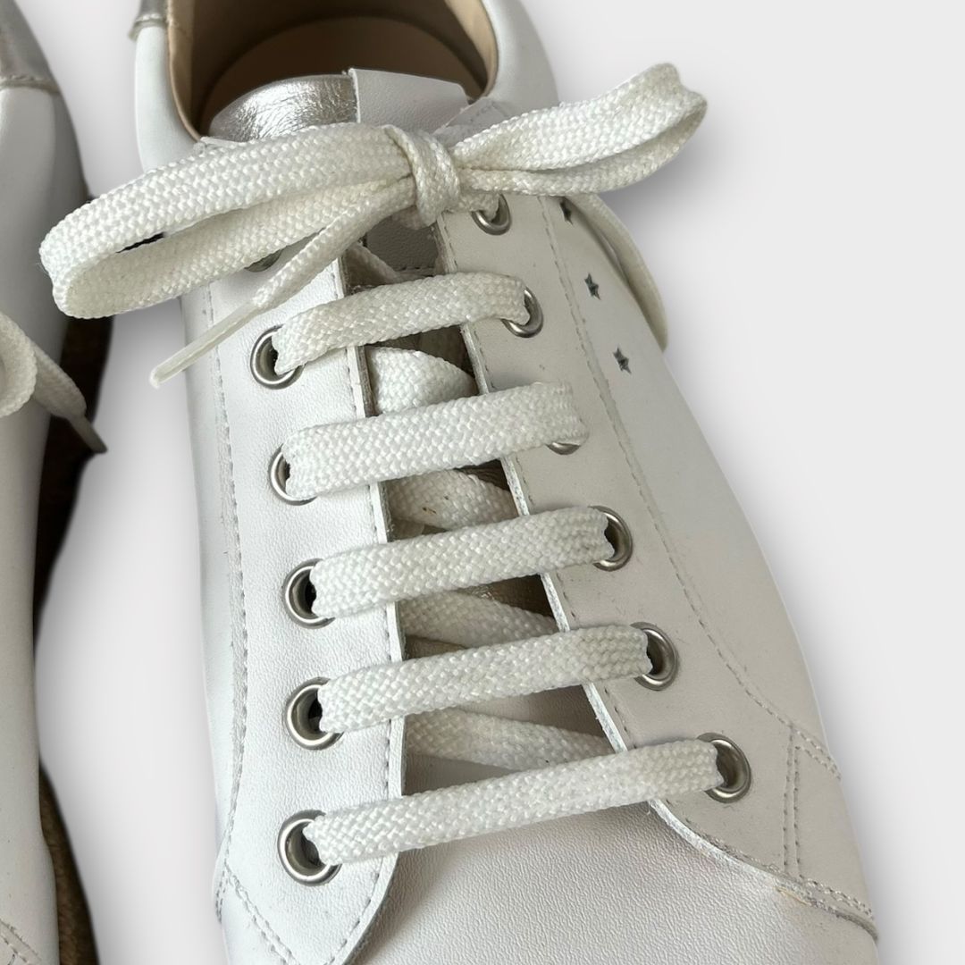 Mint Velvet Bernie Leather Espadrille Trainers - 7/40