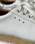 Mint Velvet Bernie Leather Espadrille Trainers - 7/40