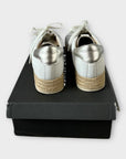 Mint Velvet Bernie Leather Espadrille Trainers - 7/40