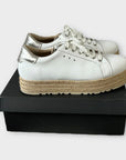 Mint Velvet Bernie Leather Espadrille Trainers - 7/40