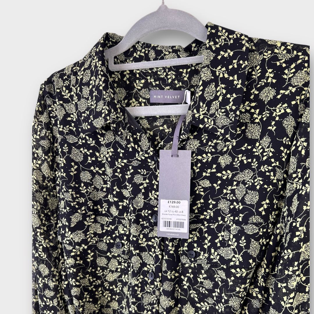 Mint Velvet Brooke Floral Midi Dress - 12