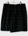 Mint Velvet Check Wool Blend Mini Skirt - 10