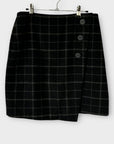 Mint Velvet Check Wool Blend Mini Skirt - 10