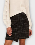 Mint Velvet Check Wool Blend Mini Skirt - 10