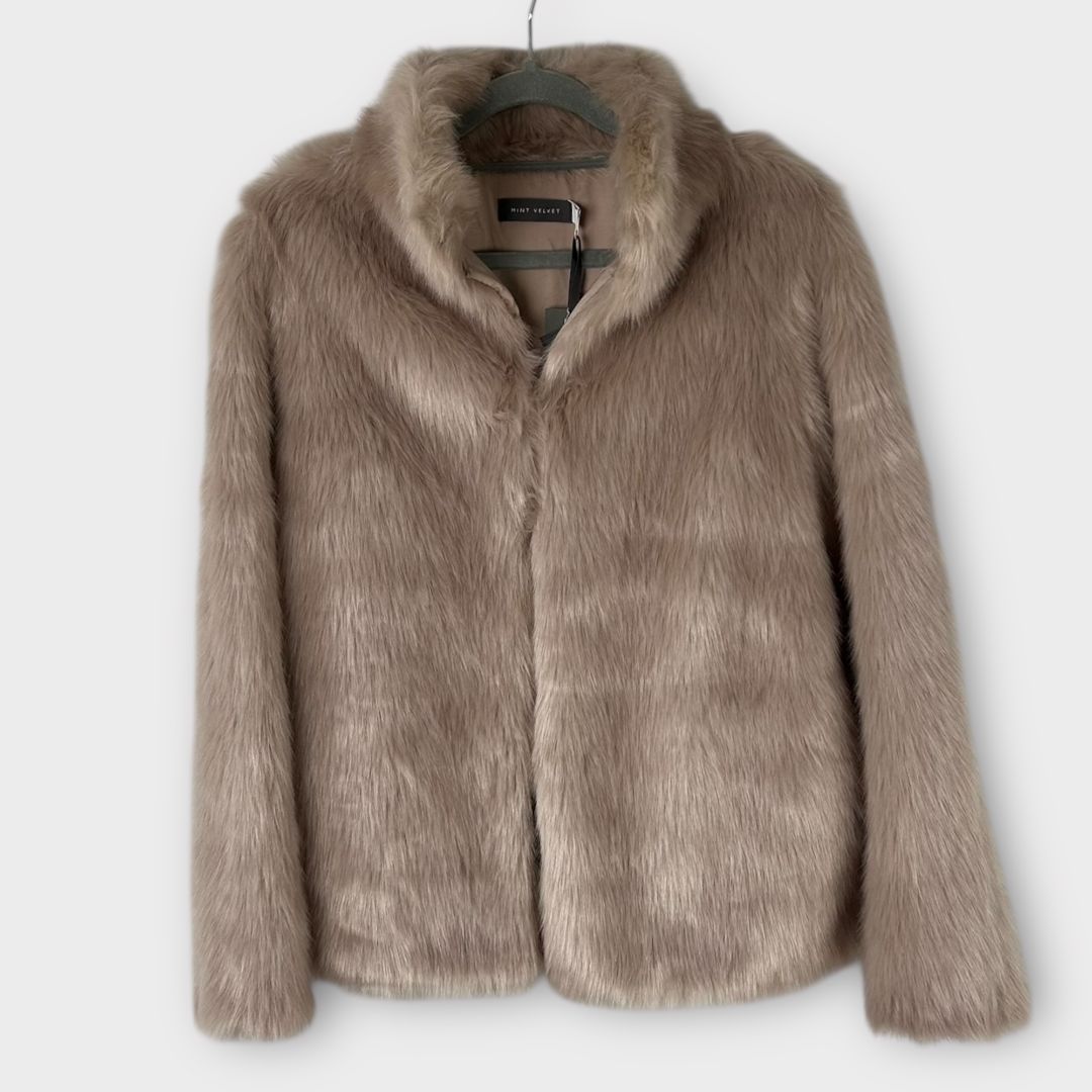 Mint Velvet Faux Fur Coat - 6