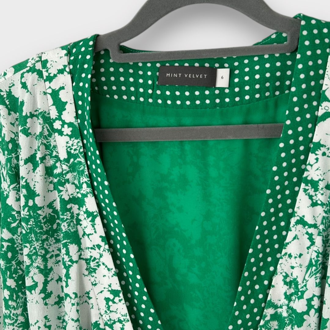 Mint Velvet Hetty Print Wrap Dress - 6