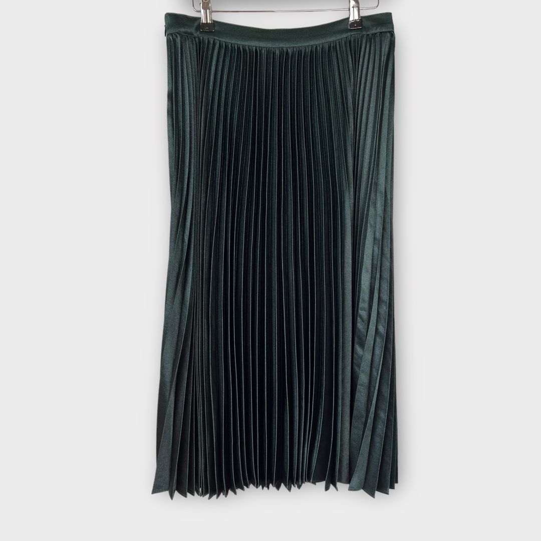 Pleated midi skirt velvet outlet