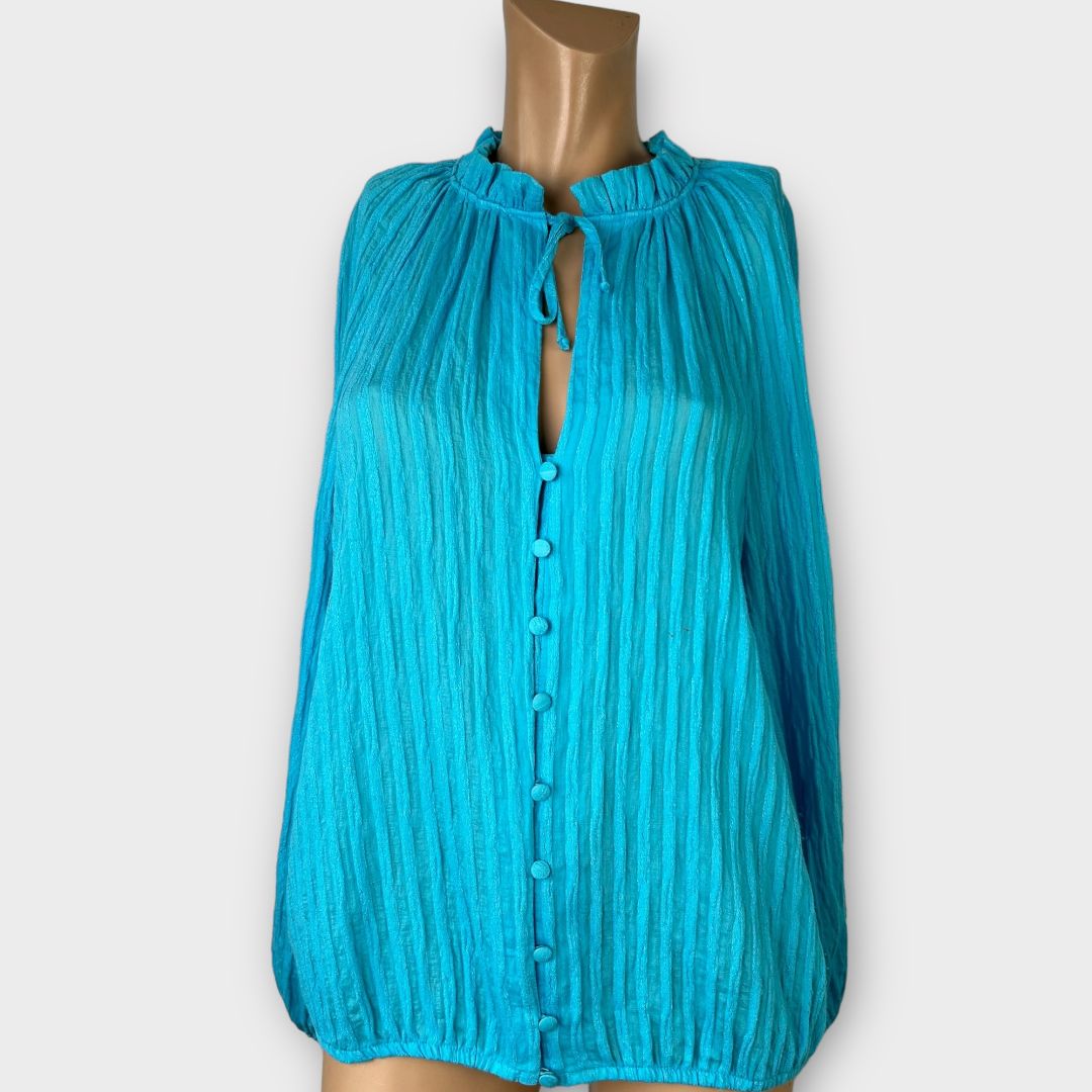Mint Velvet Textured Blouse - L (14/16)