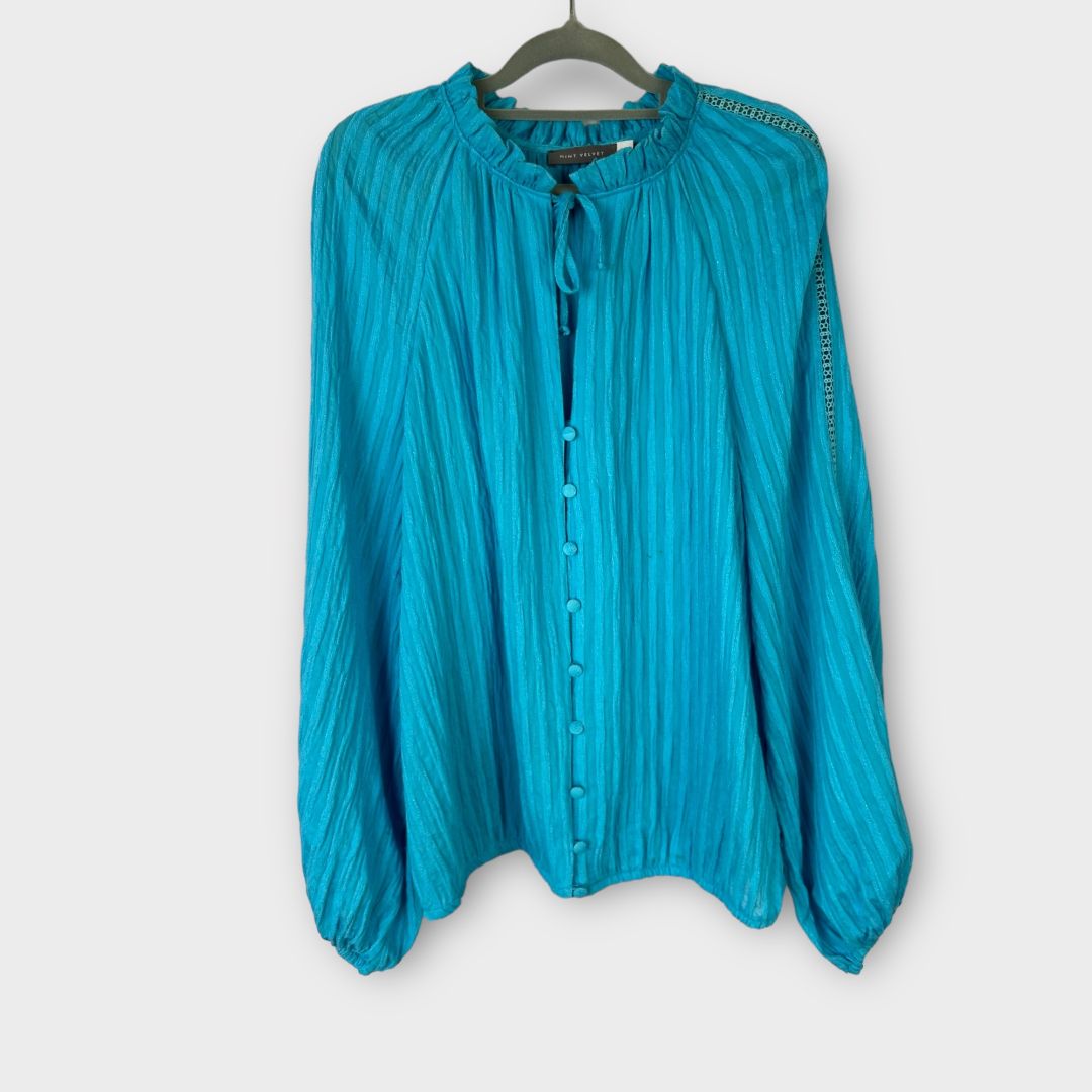 Mint Velvet Textured Blouse - L (14/16)