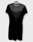 Miss Selfridge Velvet Bow Back Dress - 12