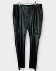 Monari Faux Leather Trousers - 12