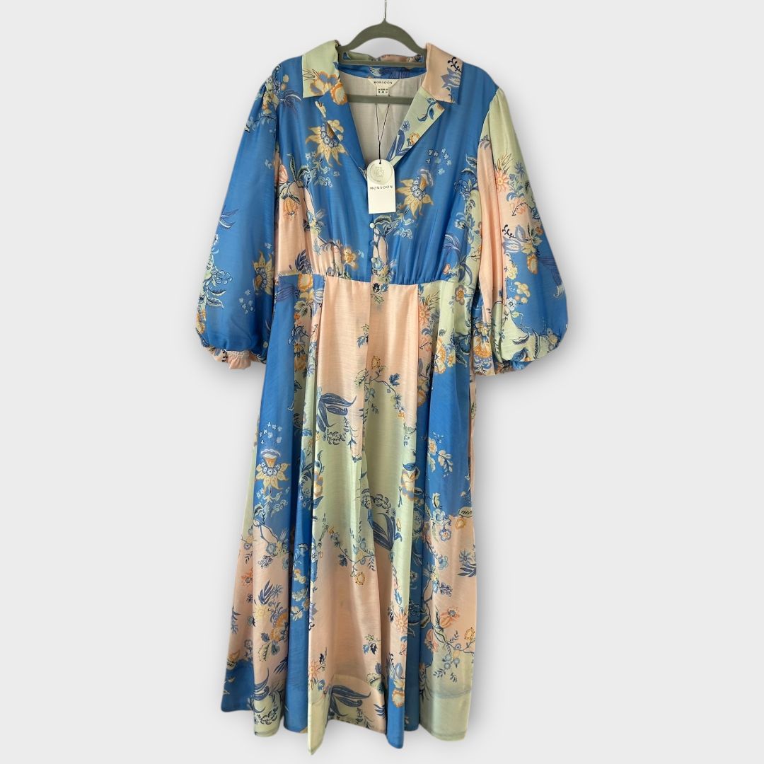 Monsoon Adela Shirt Dress - 16/18