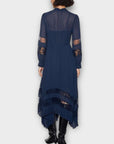 Monsoon Florence Lace Insert Pleated Midi Dress - 16/18