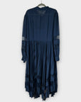 Monsoon Florence Lace Insert Pleated Midi Dress - 16/18