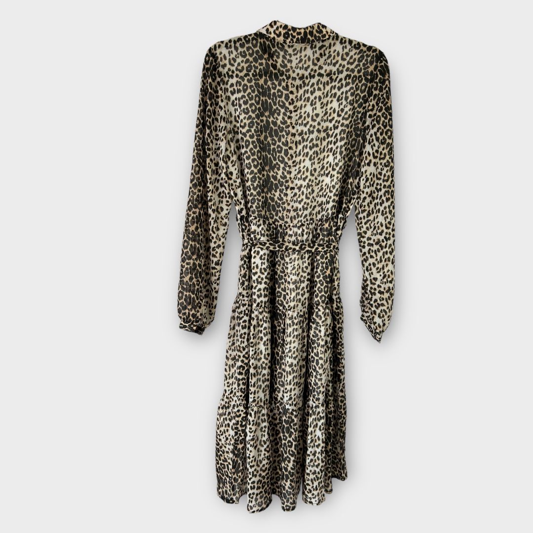 Na-Kd Animal Print Midi Dress - 6/8